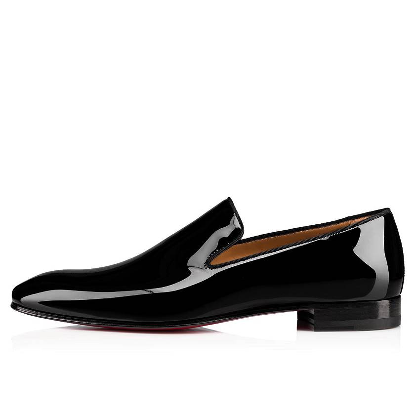 Men's Christian Louboutin Dandelion Patent Leather Loafers - Black [2739-850]